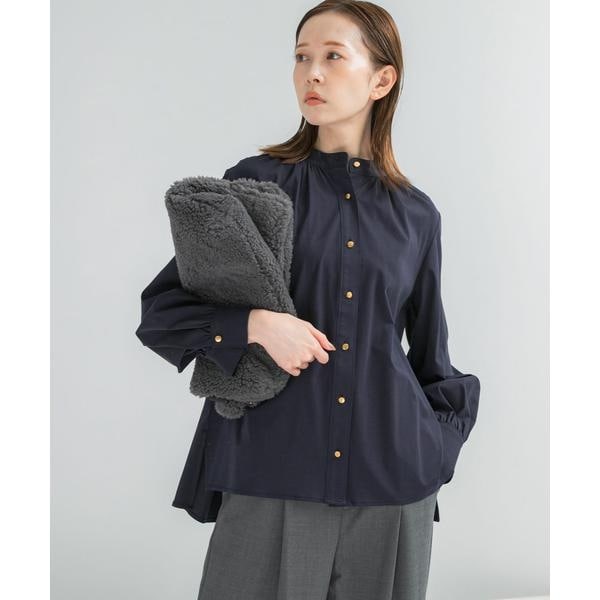 WEB限定』フラワー刺繍フリルネックブラウス | アーバンリサーチ