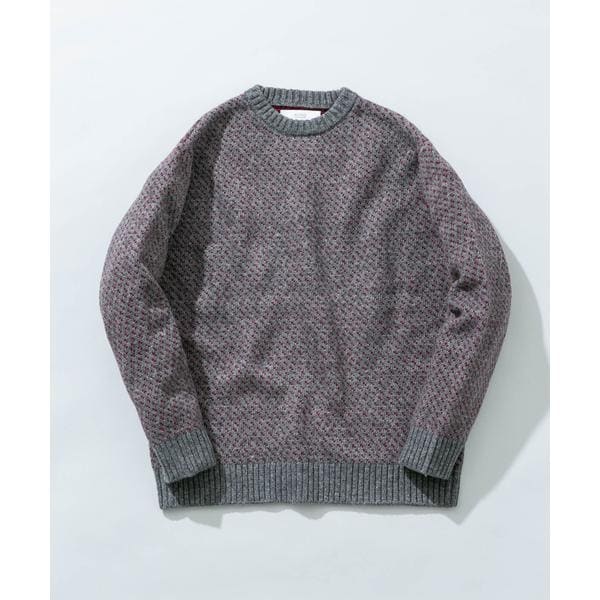 XLサイズあり』ハミルトンラムズウールエルボーパッチニット