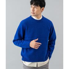 『XLサイズあり』シェットランドウールクルーネックニット