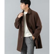 『XLサイズあり』light meltonステンカラーコート