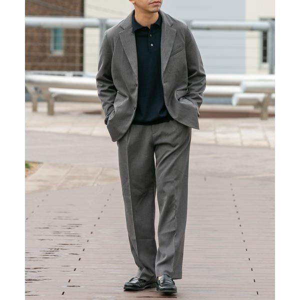 1釦ショールカラータキシード 0タック/黒/LINEN MIX【CLASSICO TAPERED