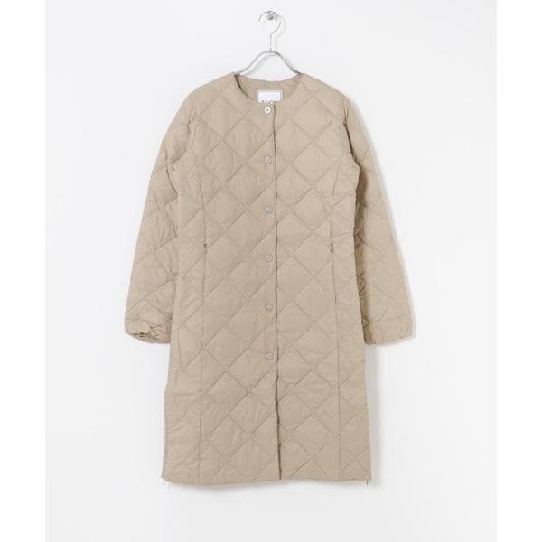 SHIPS別注】TAION:〈手洗い可能〉パイピング ノーカラー ダウン