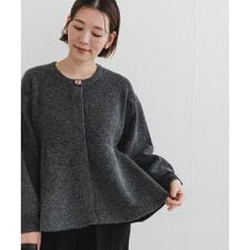 アーバンリサーチ ロッソ(URBAN RESEARCH ROSSO)のF by ROSSO　ペプラムボリュームスリーブカーディガン