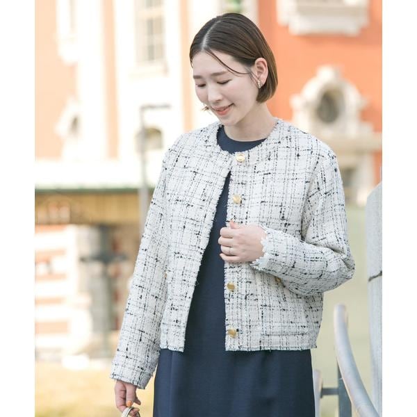 ≪WEB限定追加≫【ADAWAS /アダワス】ニットツイード4ポケット