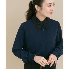 『WEB/一部店舗限定』レースカラーブラウス