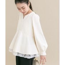 『WEB限定』レイヤードペプラムブラウス