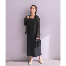 ジャケットsetジャガードドレス