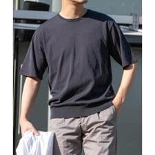『WEB限定』シルク混クルーネックサマーニット