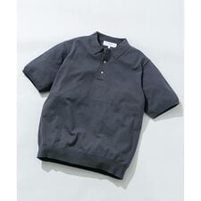 『WEB限定』シルク混サマーニットポロシャツ
