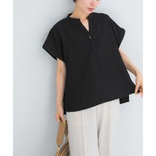 『セットアップ対応』 UVカット/接触冷感 バンドカラー プルオーバー