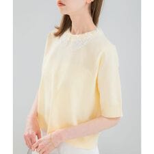 『WEB限定』2WAYレースカラーニット