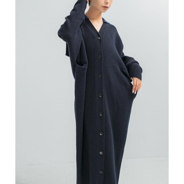 [�}���C]ADAWASxEZ CASHMERE-BLEND L CARDIGAN/�A�[�o�����T�[�` ���b�\�iURBAN RESEARCH ROSSO�j �l�C�r�[
