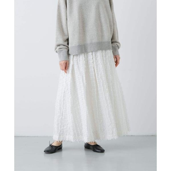 MOUSSY LACE TRIM SLIP スカート サテン オフホワイト MOUSSY