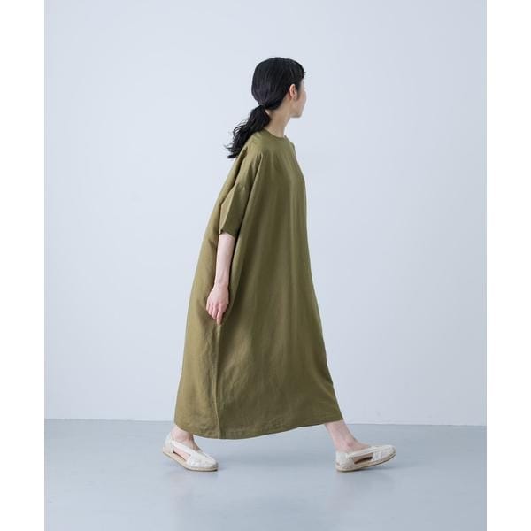 2サイズ展開』リネンレーヨンワイドワンピース | かぐれ(kagure