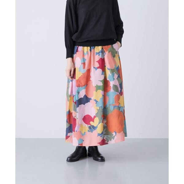 23SS　新品　kagure かぐれ　人気柄　リバティプリントスカート cf021-28083-d01b.jpg