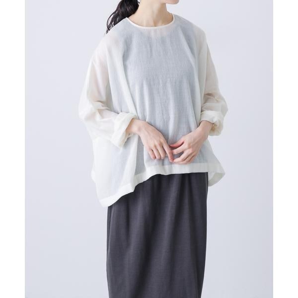 美品 かぐれ ウールガーゼワイドプルオーバー 24AW 完売品 ウールガーゼワイドプルオーバー | かぐれ(kagure) | マルイ