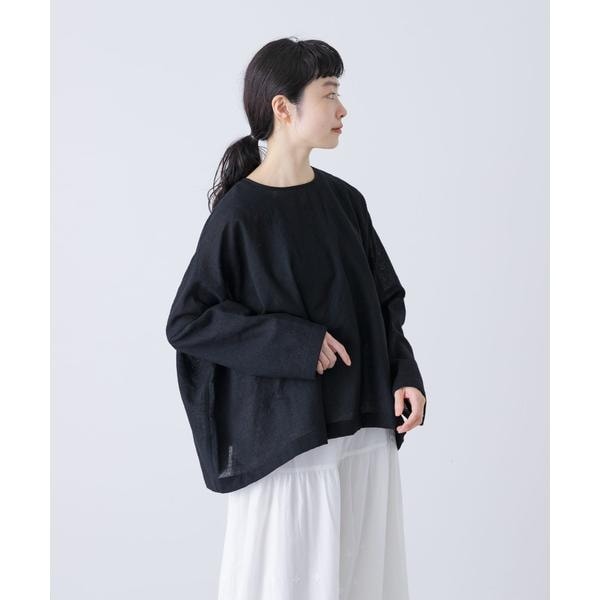 最終価格！かぐれ　ダブルポケットワイドシャツ　ブルー かぐれ｜コットンダブルポケットワイドシャツ | Rakuten Fashion