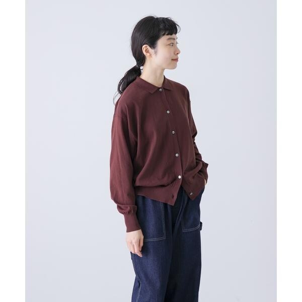 コットンポロニットカーディガン | かぐれ(kagure) | マルイ