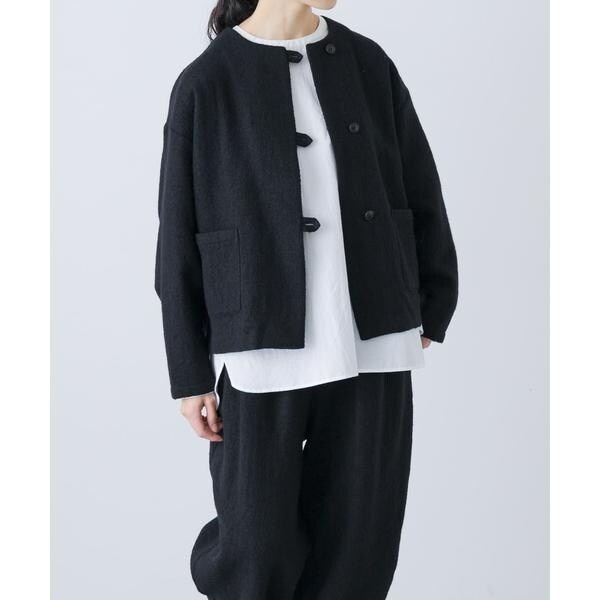 ウールクルーネックジャケット | かぐれ(kagure) | マルイウェブチャネル