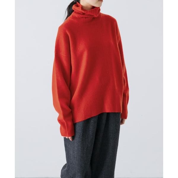 かぐれ　ハミルトンウールニット　赤 ハミルトンクルーネックニット（ニット/セーター）｜かぐれ（カグレ