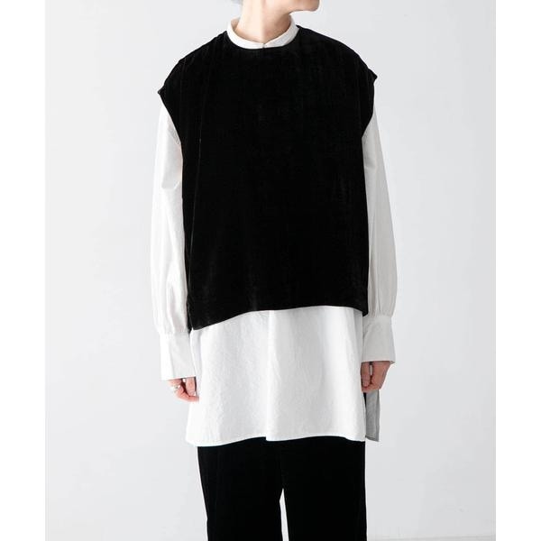 かぐれ レーヨンシルクベルベットプルオーバー BLACK レーヨンシルクベルベットプルオーバー | かぐれ(kagure) | マルイ