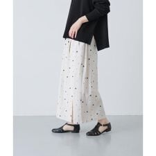 ツバメ刺繍ラップスカート