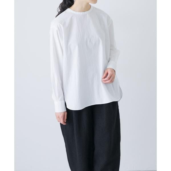 コットンクルーネックプルオーバーシャツ | かぐれ(kagure) | マルイ
