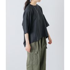 リネンクルーネック半袖シャツ | かぐれ(kagure) | マルイウェブチャネル