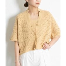 ガーター編みホルターニット