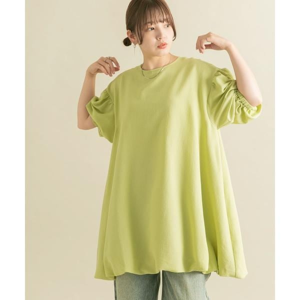 KBF ボリュームギャザーミニワンピース 24SS☆KBF☆ボリューム