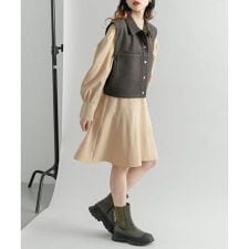 タックスリーブミニワンピース