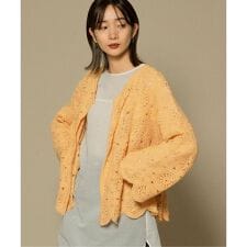 KBF(KBF)のアイレットサークルレースカーディガン