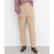 カラーネップテーパードパンツ