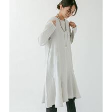 ガーゼペプラムワンピース