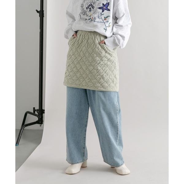 キルティングニットスカート