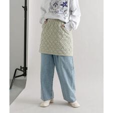 キルティングニットスカート