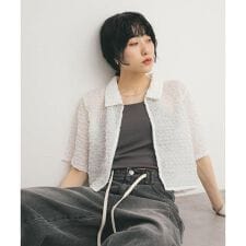 KBF(KBF)のポップコーンクロップドシャツ