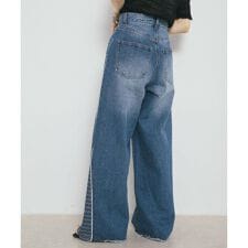 『2サイズ展開』ジャガードラインデニム