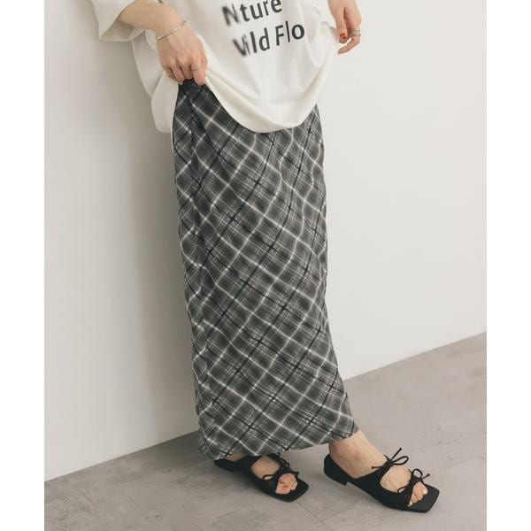 チュールレイヤードチェックスカート | KBF | マルイウェブチャネル