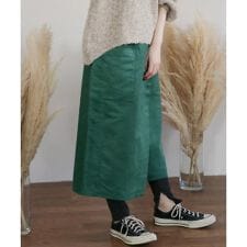 カラースエードラップスカート∴