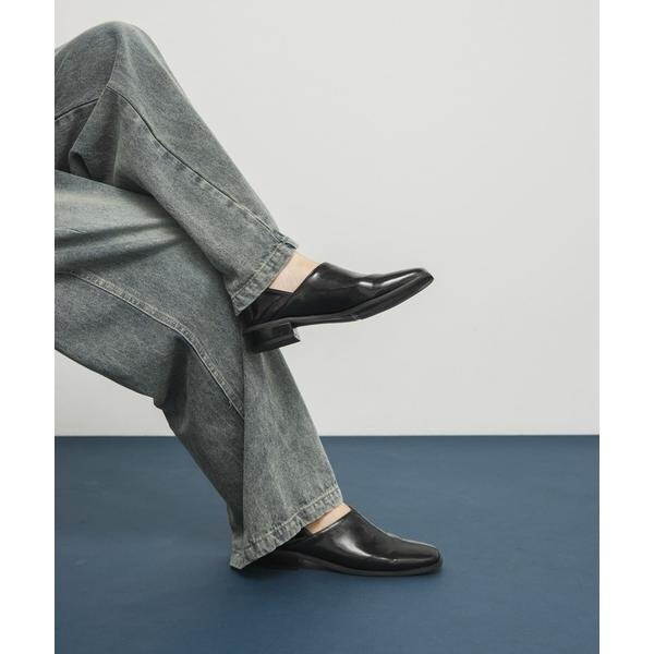 センターステッチスクエアトゥスライドシューズ | KBF | マルイウェブ