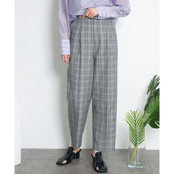 【かまぼこ】kolor チェックパンツ センタープレスWIDEチェックパンツ | KBF | マルイウェブチャネル