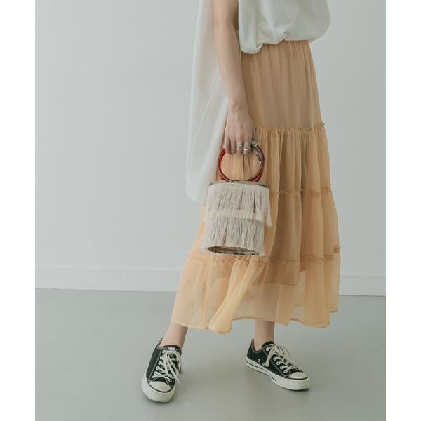 KBF+　シアーティアードスカート∴