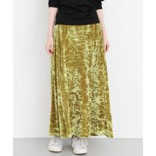 KBF+ ベロアマキシスカート∴