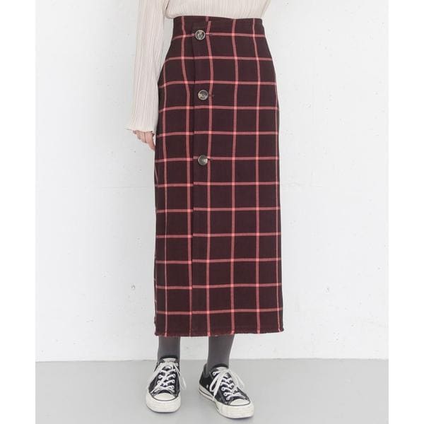 チュールレイヤードチェックスカート | KBF | マルイウェブチャネル