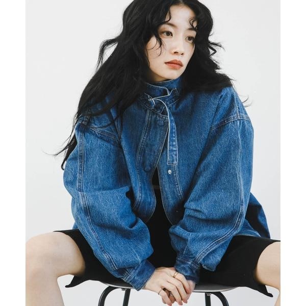 KBF 2WAYカラーデニムブルゾン 2WAYカラーデニムブルゾン（ブルゾン）｜KBF（ケイビーエフ）の