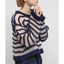 KBF(KBF)のシアーボーダーニット