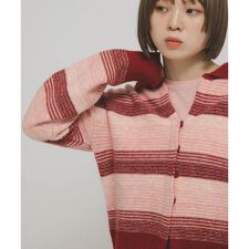 グラデーションボーダーカーディガン