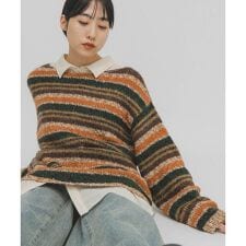 マルチボーダールーズニット