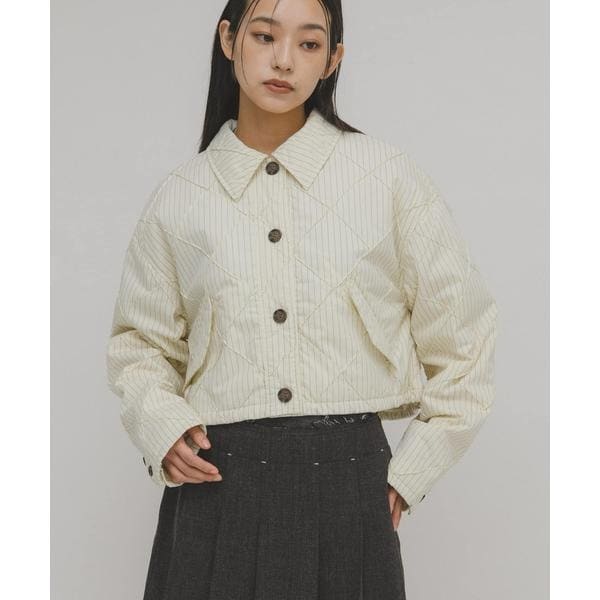 【3769】エニィスィス 撥水 キルティングジップ アウター（any SiS） ANY SIS｜【撥水】キルティングジップ アウター | Rakuten Fashion